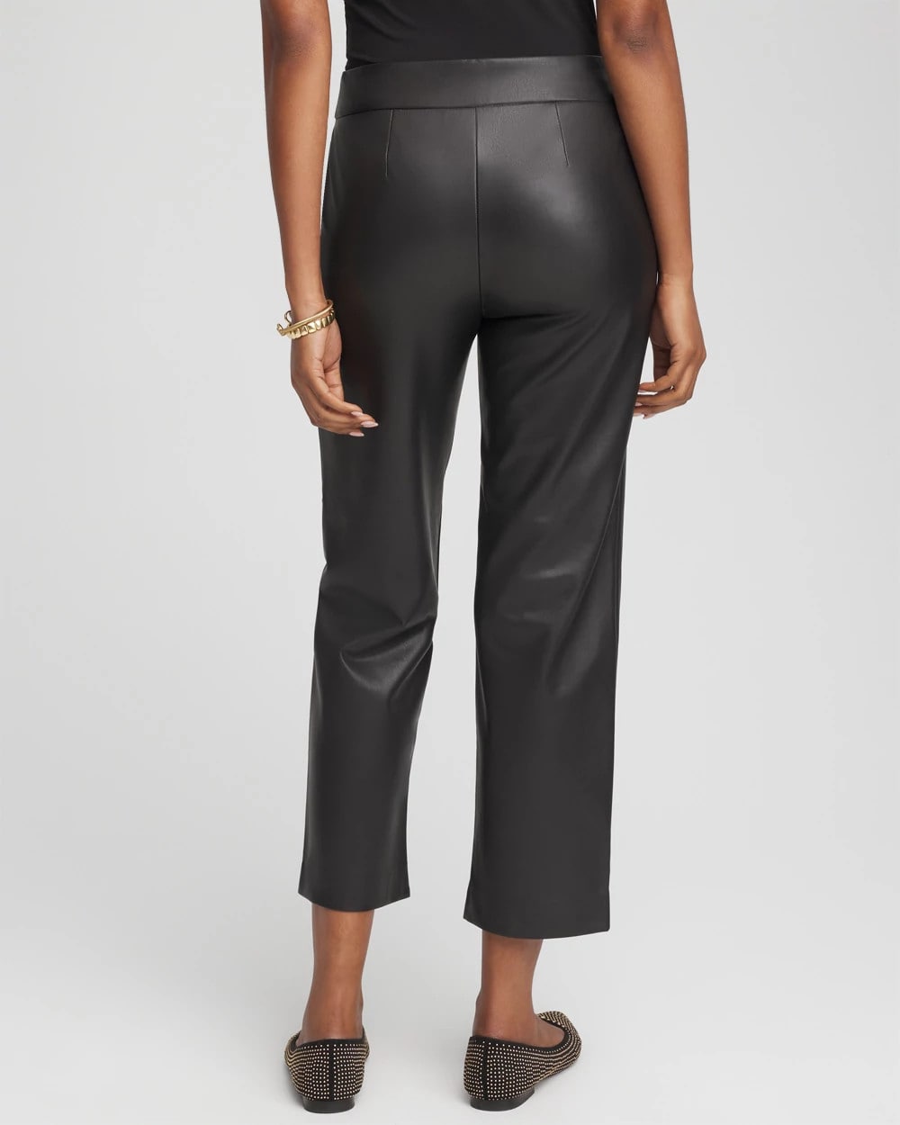 Chico's Clothing Faux Leather Brigitte™ Pull-On Cropped Pants