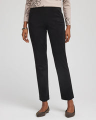 Chico's Clothing Faux Suede Juliet Slim Ankle Pants