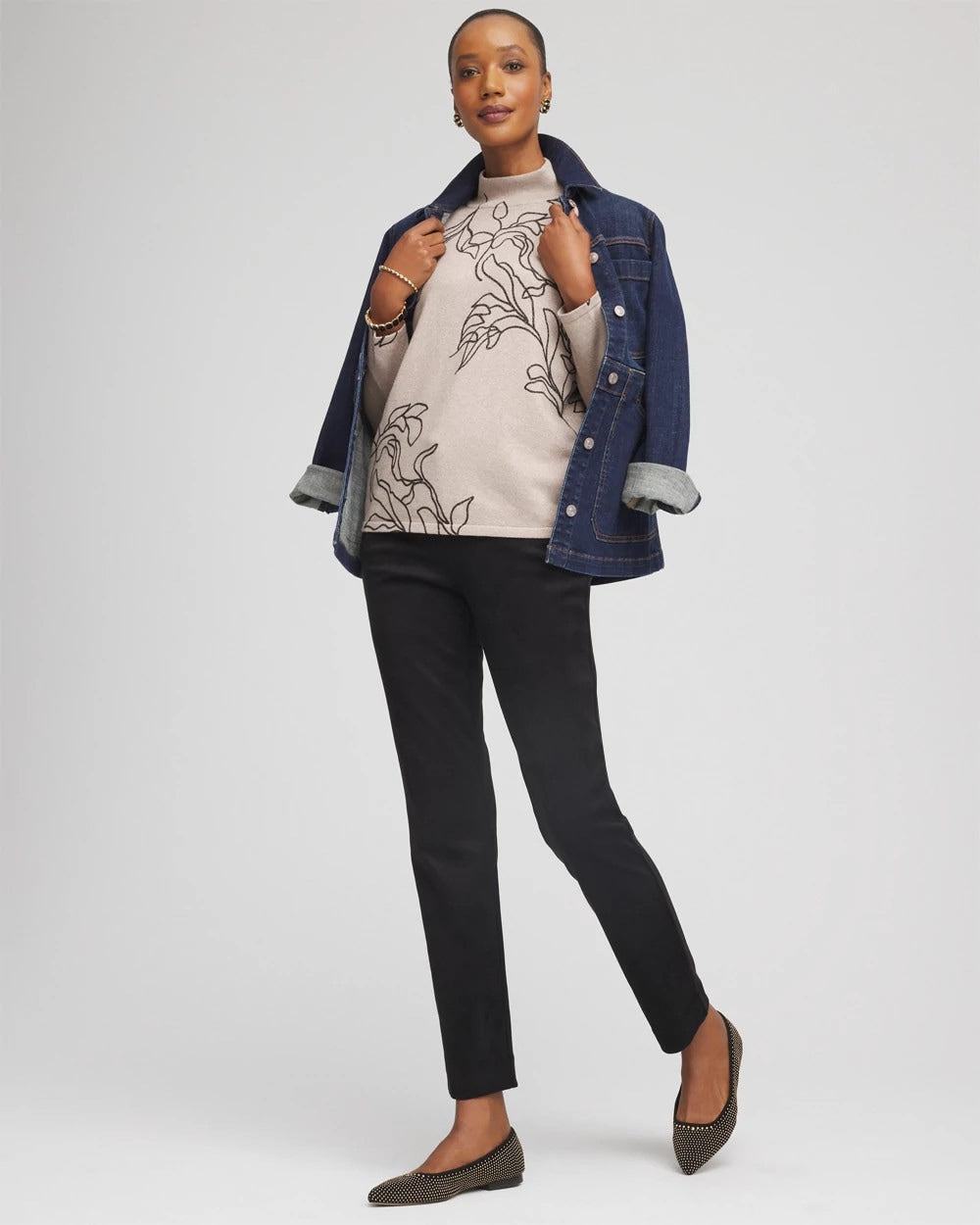 Chico's Clothing Faux Suede Juliet Slim Ankle Pants