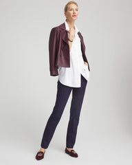 Chico's Clothing Shadow Stripe Brigitte™ Slim Pull-On Pants