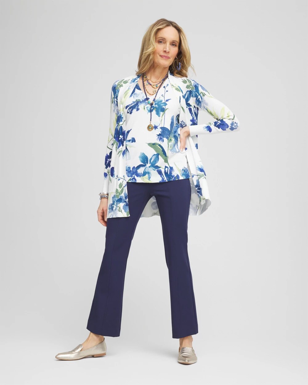 Chico's Clothing Lightweight Juliet Kick Flare Pants