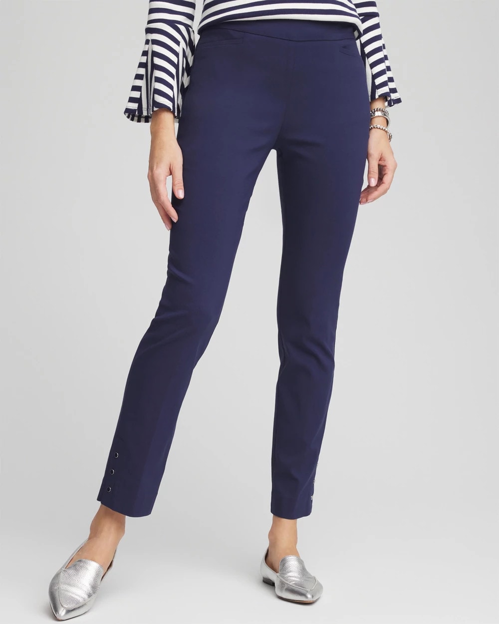 Chico's Clothing Brigitte™ Pull-On Slim Rivet Ankle Pants