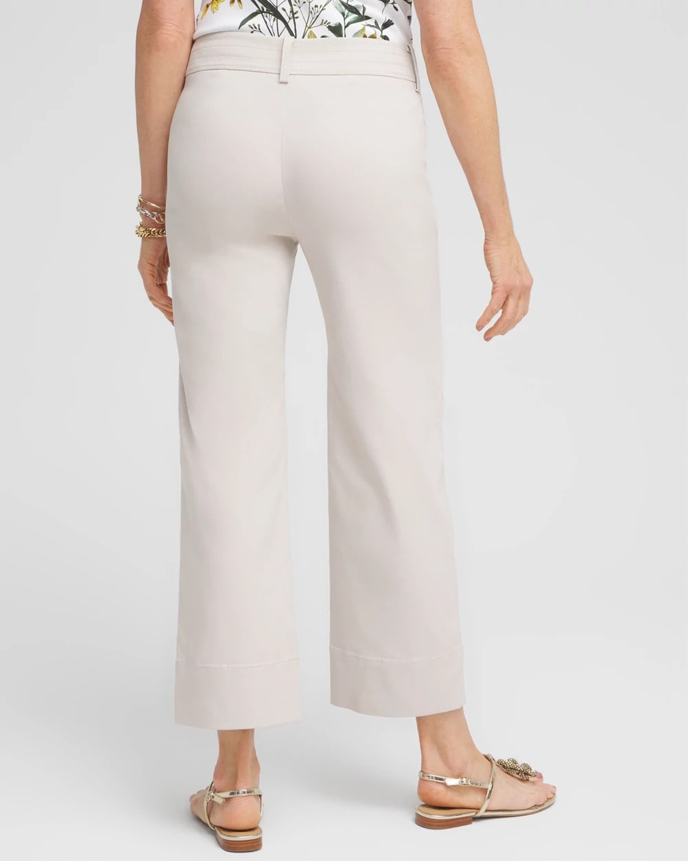 Chico's Clothing Trapunto Straight Leg Cropped Pants