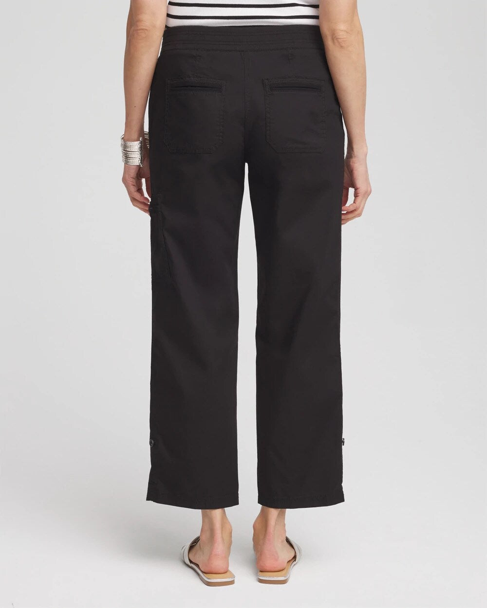 Chico's Clothing Poplin Cropped Pants
