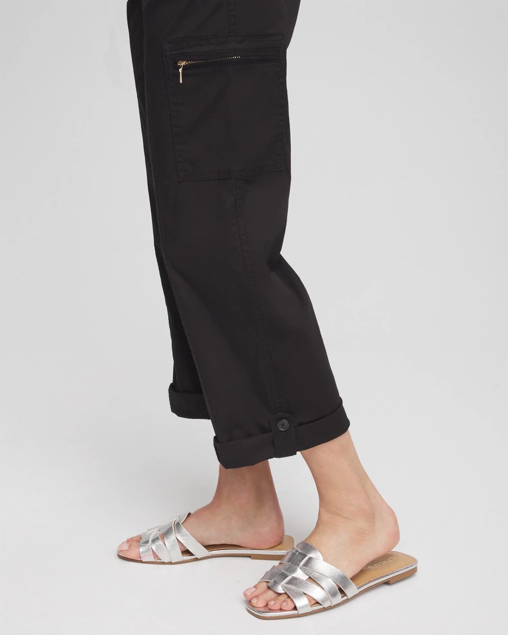 Chico's Clothing Poplin Cropped Pants