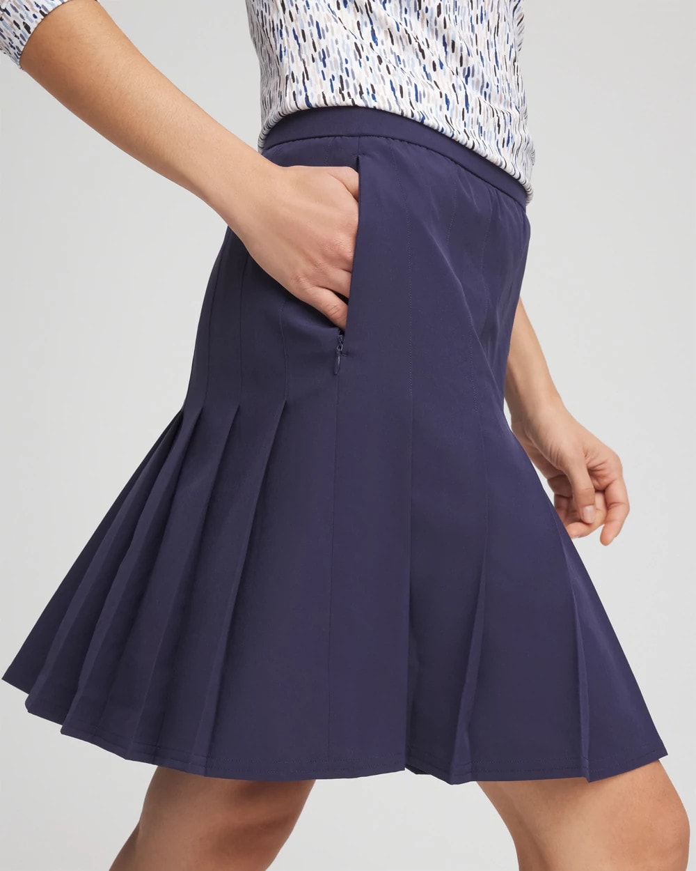 Chico's Clothing Zenergy® UPF Pleated Skort
