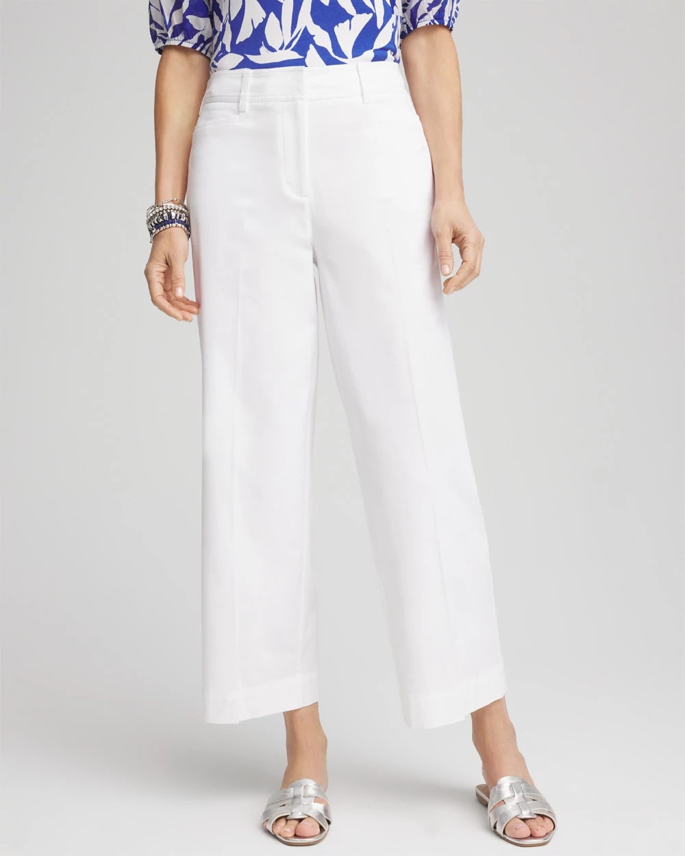 Chico's Clothing Lightweight Relaxed Straight Cropped Pants