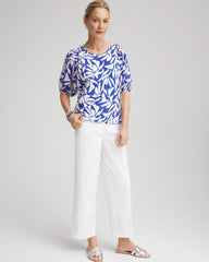 Chico's Clothing Lightweight Relaxed Straight Cropped Pants
