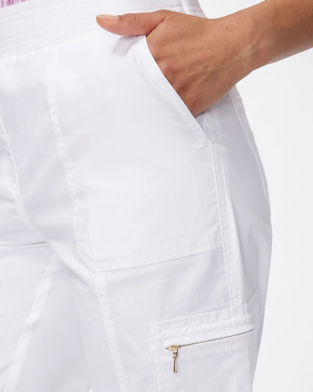 Chico's Clothing Poplin Cropped Pants