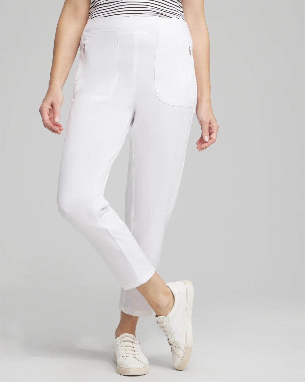Chico's Clothing Zenergy® UPF Ribbed Side Ankle Pants
