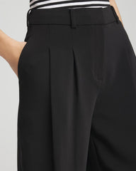 Chico's Clothing Crepe Pleated Relaxed Pants