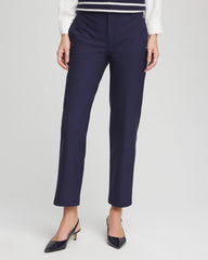 Chico's Clothing Cotton Straight Ankle Trousers