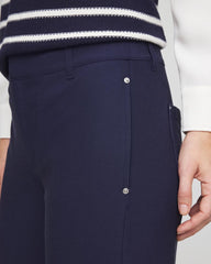 Chico's Clothing Cotton Straight Ankle Trousers