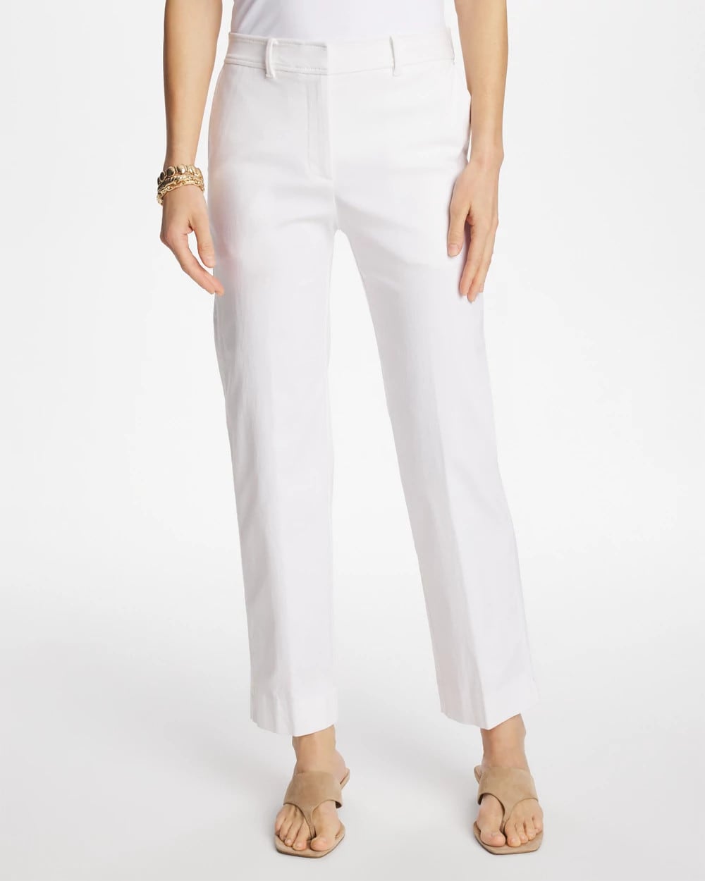 Chico's Clothing Emme Fly Front Straight Crop