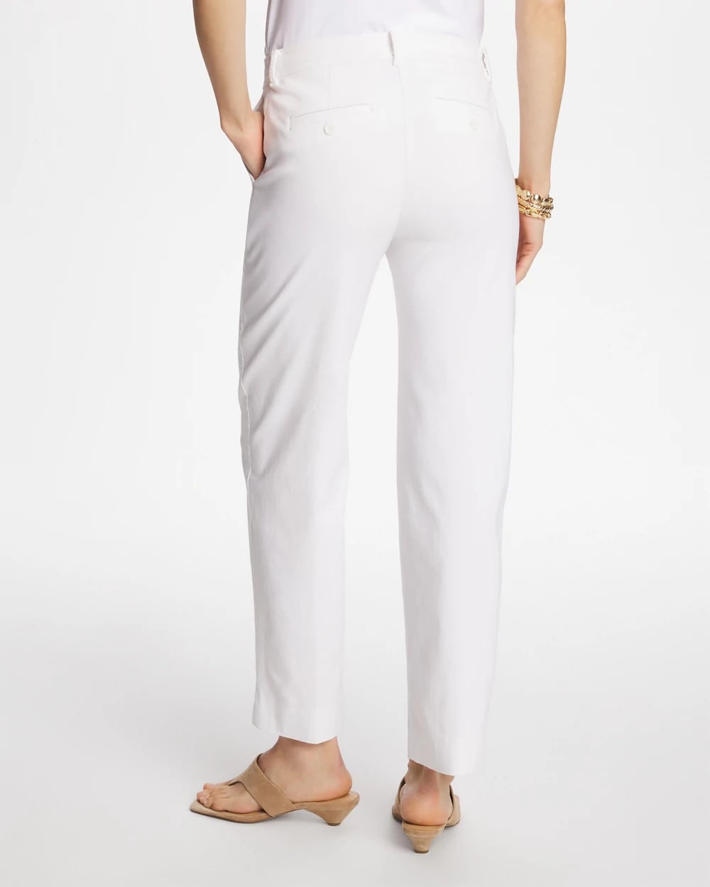 Chico's Clothing Emme Fly Front Straight Crop