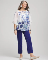Chico's Clothing Stretch Sateen Cropped Pants