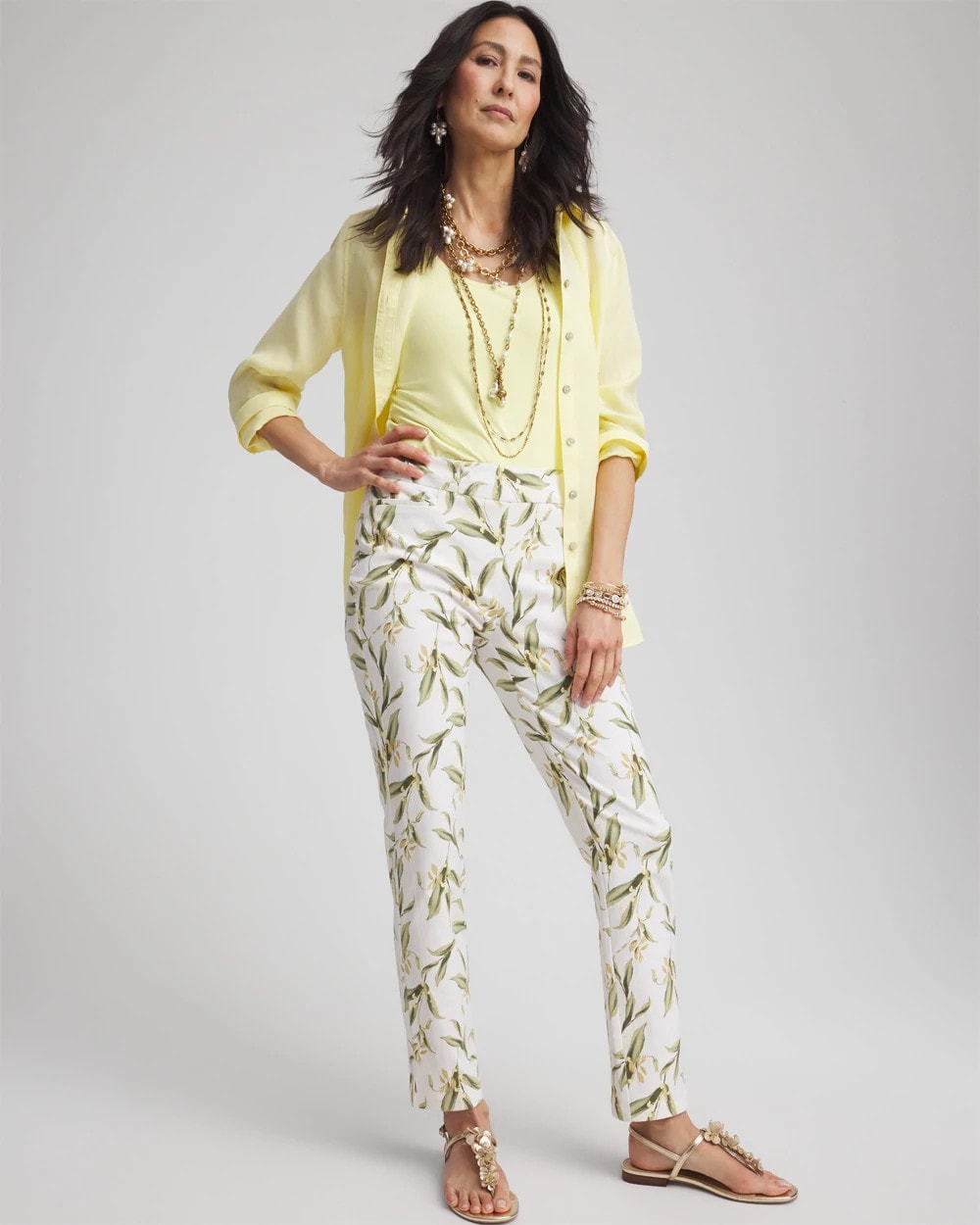 Chico's Clothing Brigitte™ Slub Slim Ankle Pants
