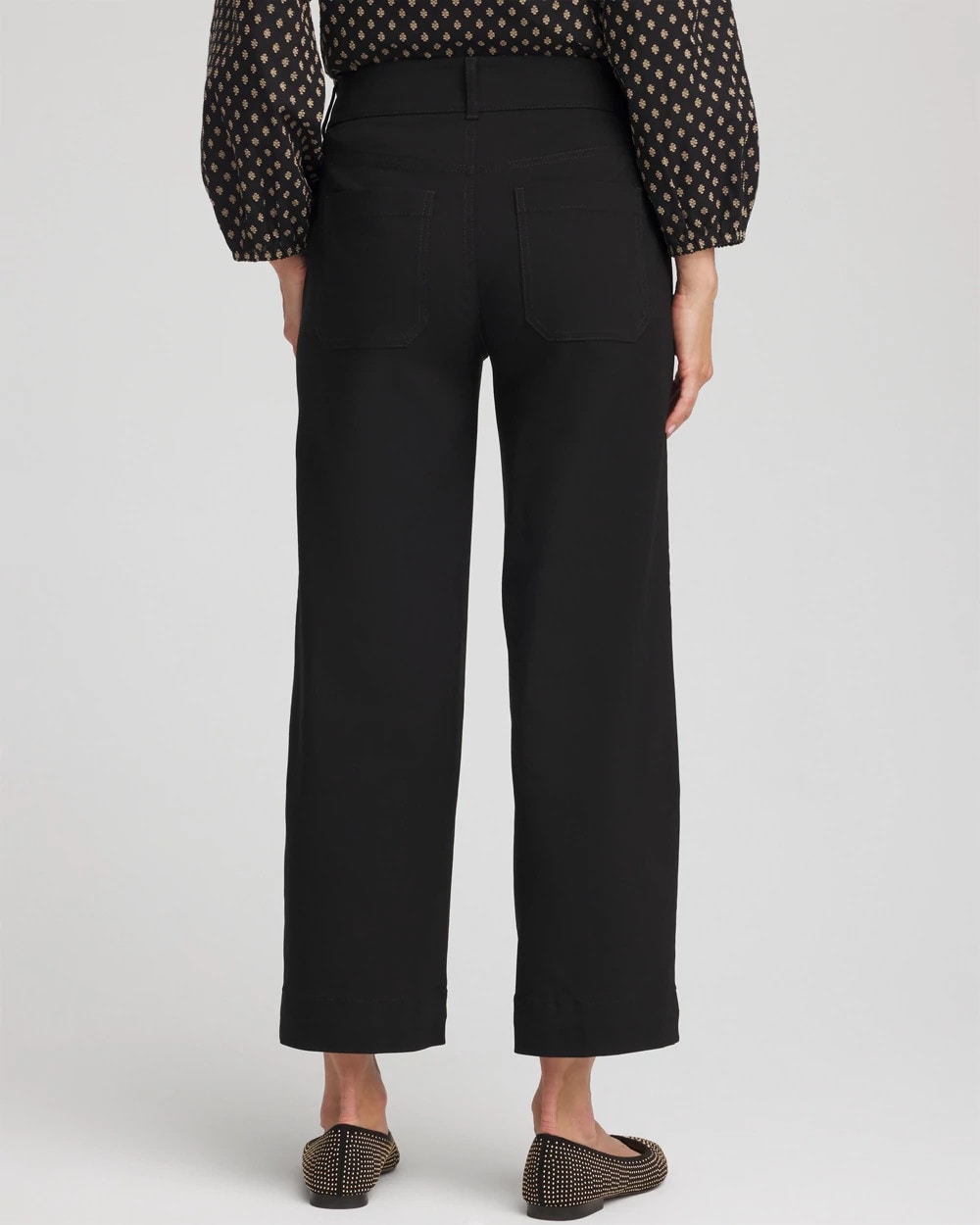 Chico's Clothing Emme Four Pocket Straight Cropped Pants