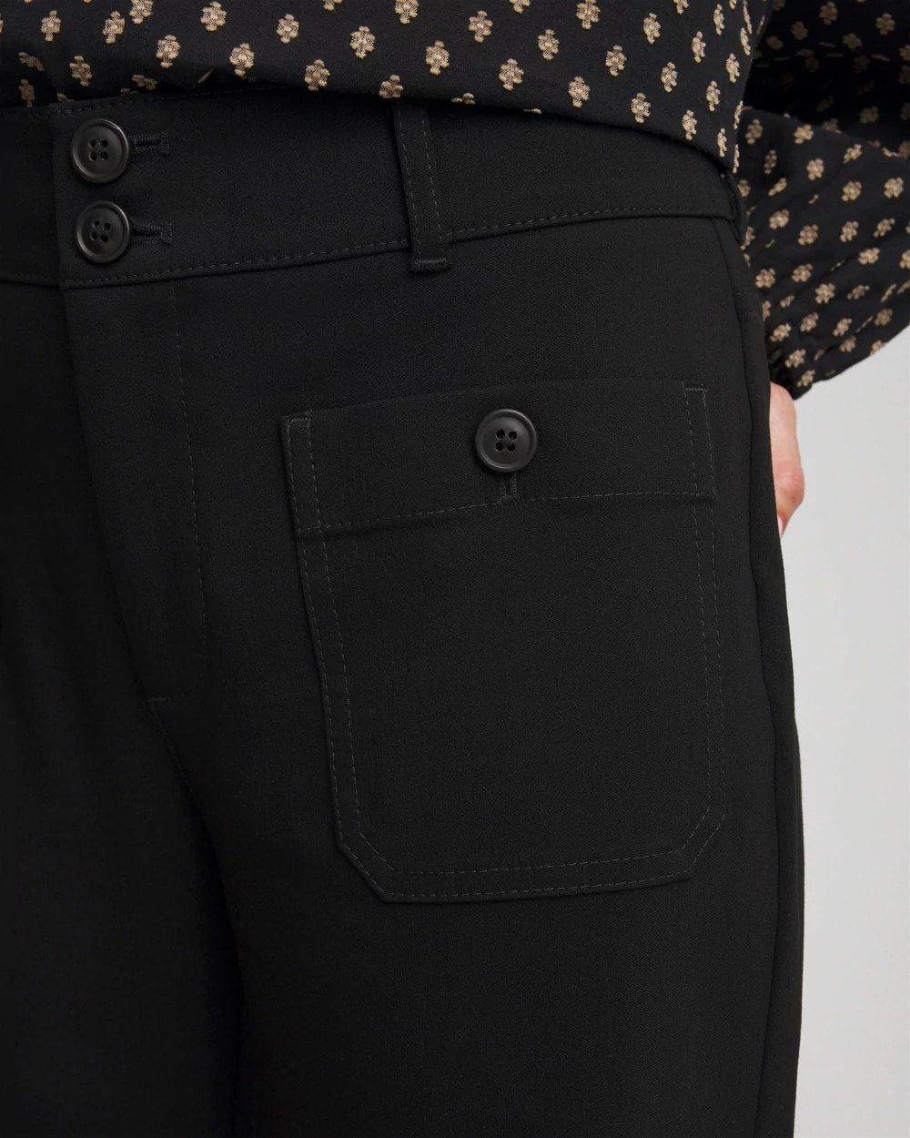 Chico's Clothing Emme Four Pocket Straight Cropped Pants