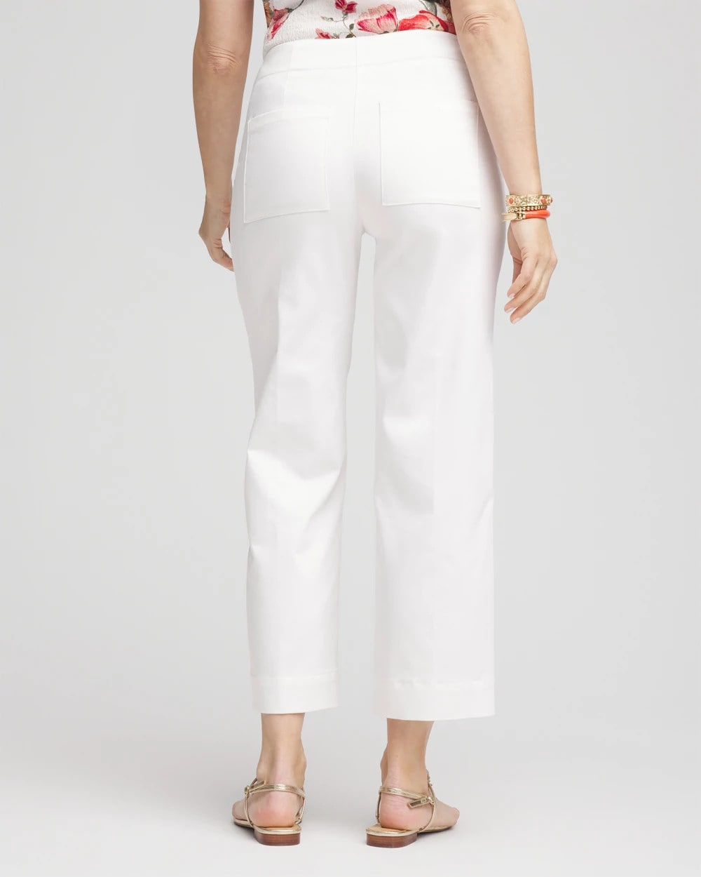 Chico's Clothing Sateen Cutout Cropped Pants