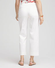Chico's Clothing Sateen Cutout Cropped Pants
