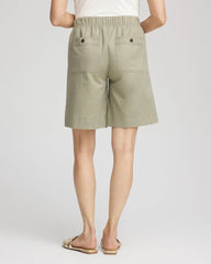 Chico's Clothing Cotton-Linen Pull-On Utility Shorts
