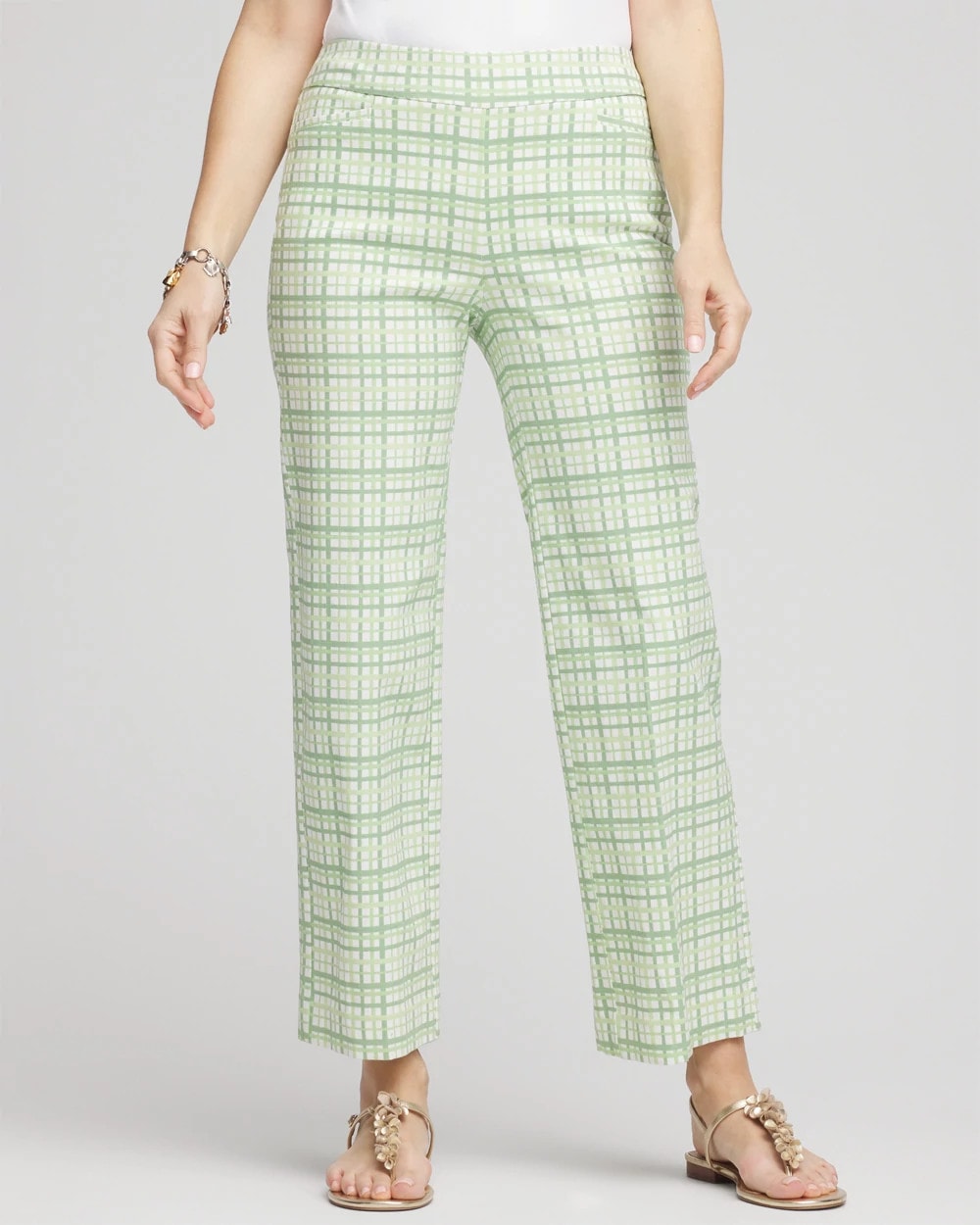 Chico's Clothing Brigitte™ Wide Leg Plaid Cropped Pants