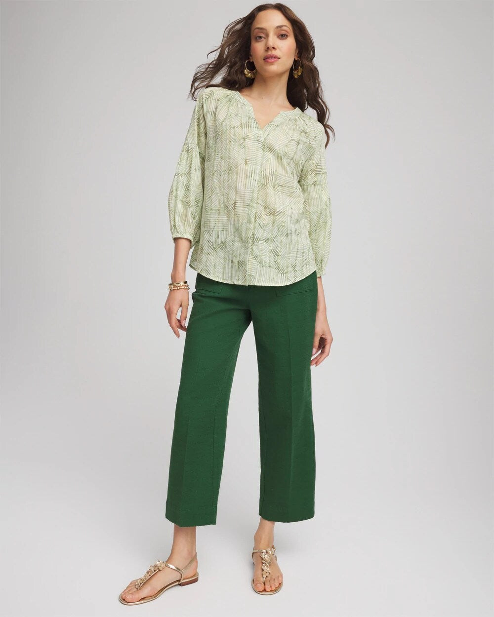 Chico's Clothing Cropped Straight-Leg Pants