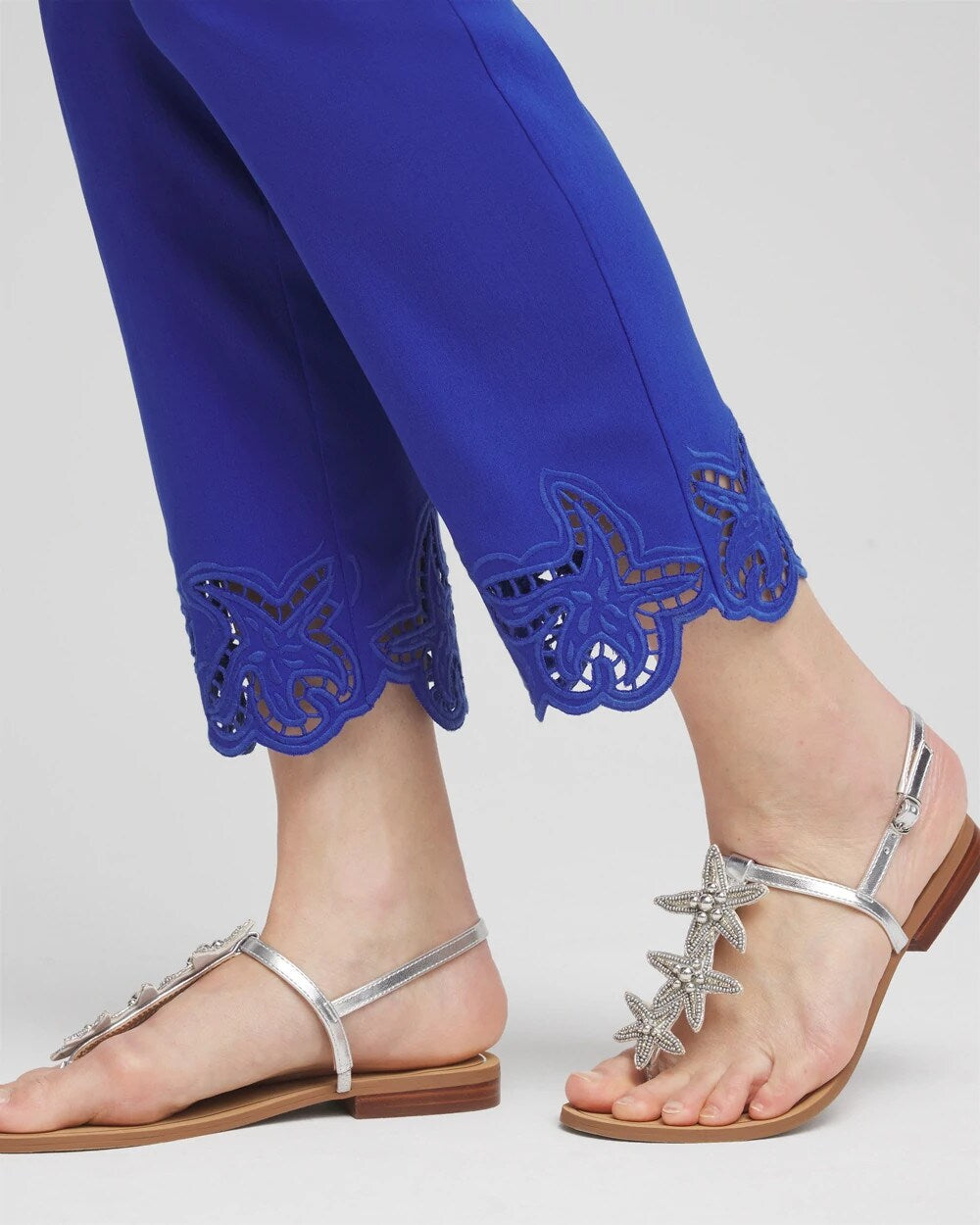 Chico's Clothing Brigitte™ Pull-On Cutwork Cropped Pants