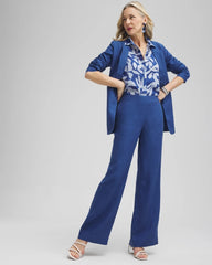 Chico's Clothing Linen Trouser Flare Pants