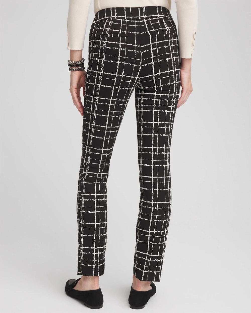 Chico's Clothing Brigitte Plaid Slim Ankle Pants
