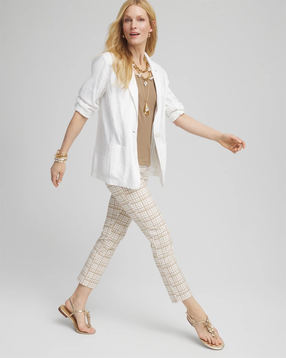 Chico's Clothing Brigitte™ Plaid Cropped Pants