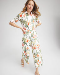 Chico's Clothing Floral Eyelet Culotte Pants
