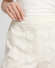 Chico's Clothing Textured Wide Leg Cropped Pants