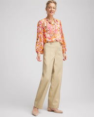 Chico's Clothing Utility Twill Straight Leg Pants