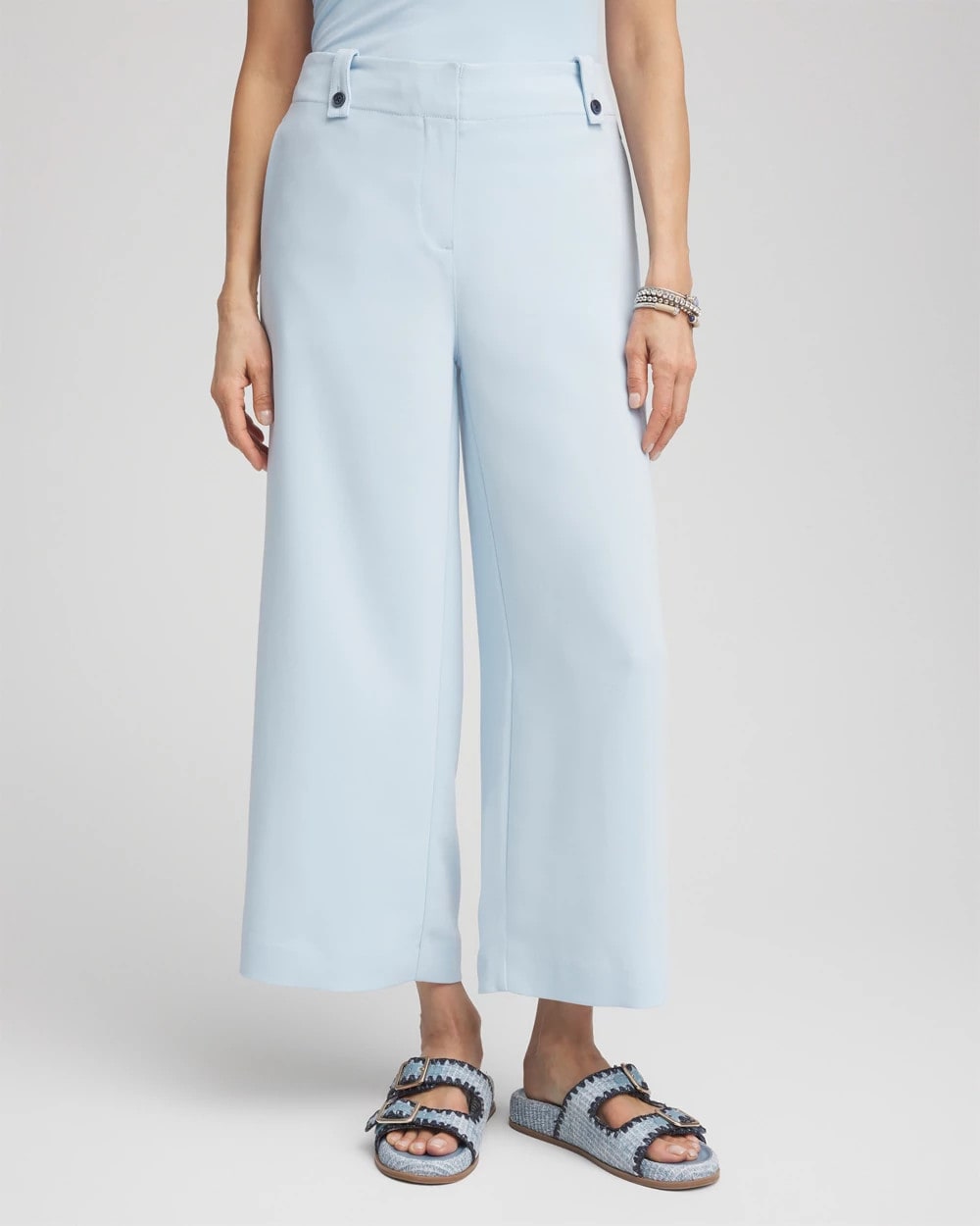 Chico's Clothing Crepe Wide-Leg Culotte Pants