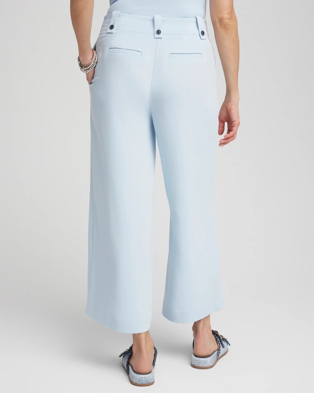 Chico's Clothing Crepe Wide-Leg Culotte Pants