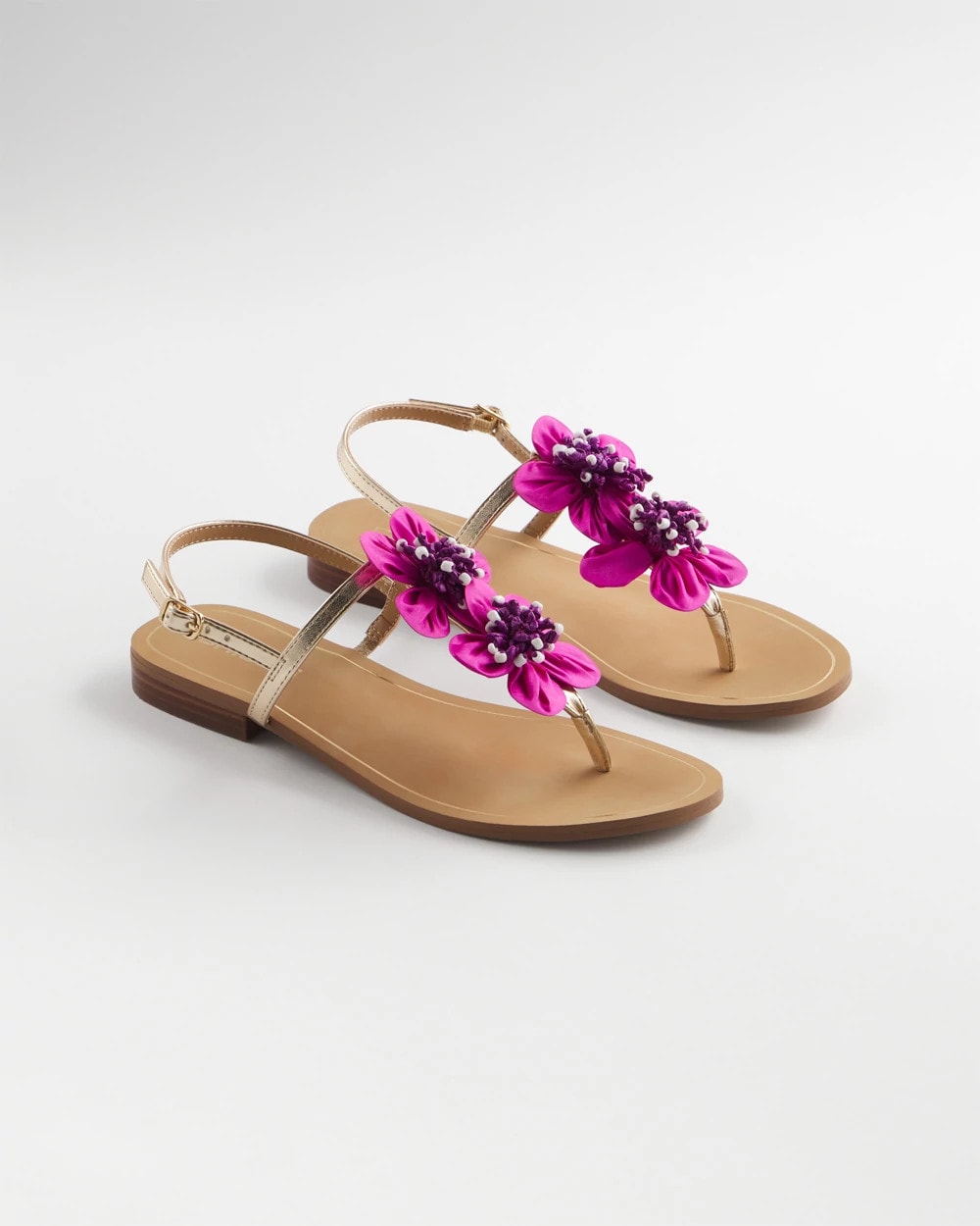 Chico's Accessories Sunset Flower Sandal