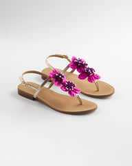 Chico's Accessories Sunset Flower Sandal