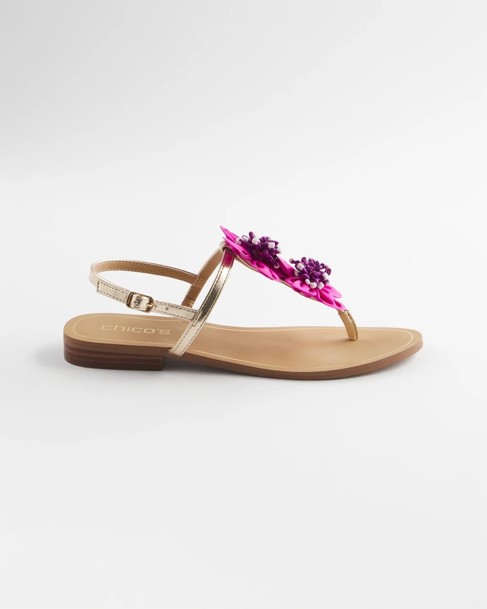 Chico's Accessories Sunset Flower Sandal