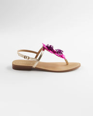 Chico's Accessories Sunset Flower Sandal