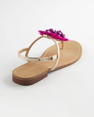 Chico's Accessories Sunset Flower Sandal
