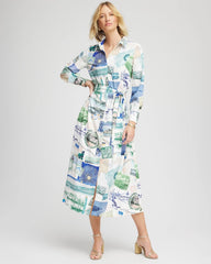 Chico's Clothing Port Call Maxi Shirtdress