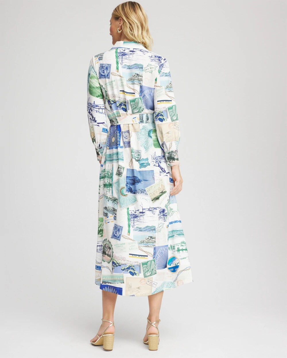 Chico's Clothing Port Call Maxi Shirtdress
