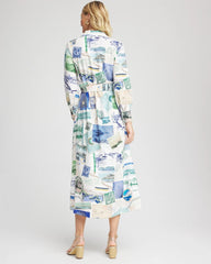 Chico's Clothing Port Call Maxi Shirtdress