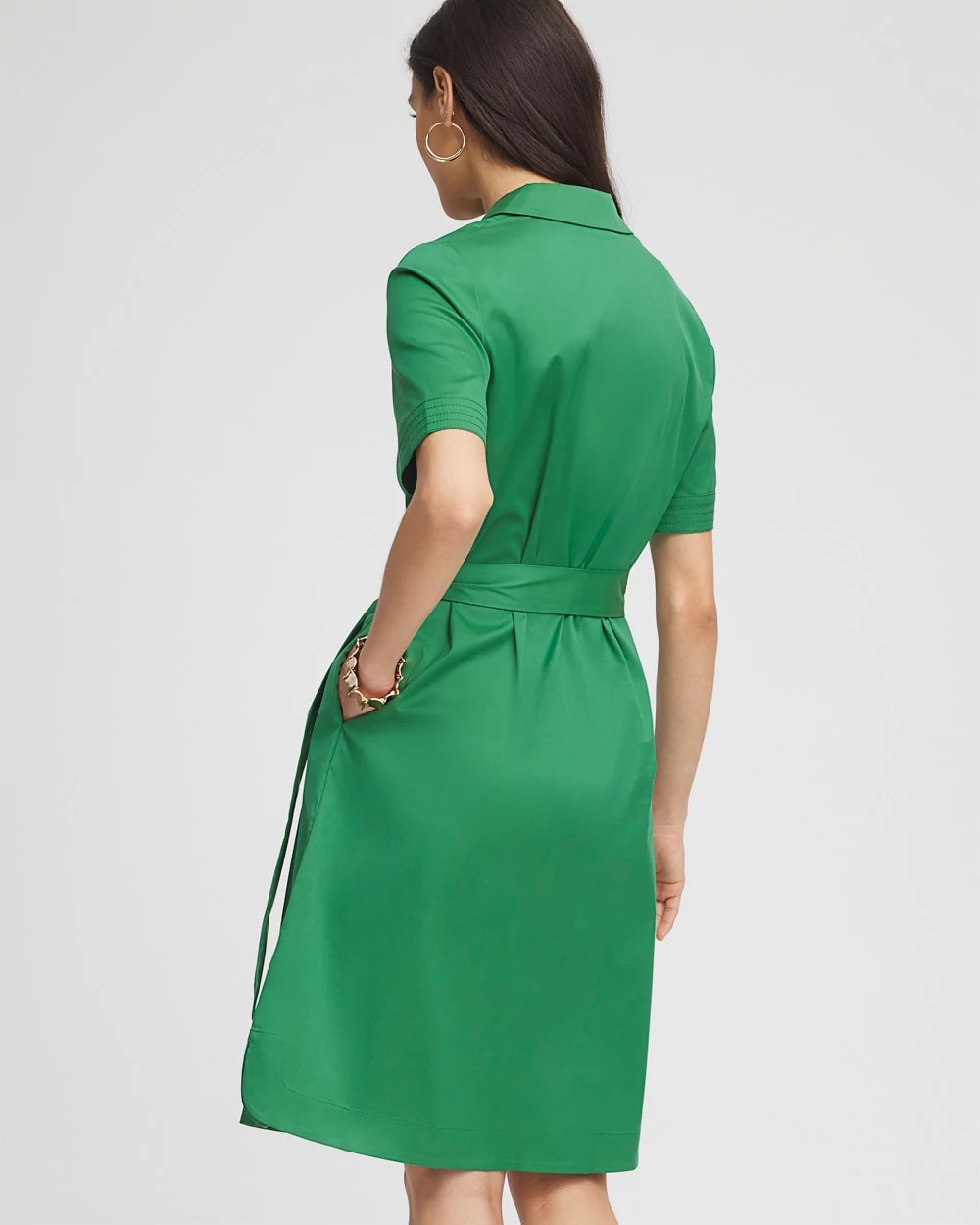 Chico's Clothing Shirttail Hem Popover Dress