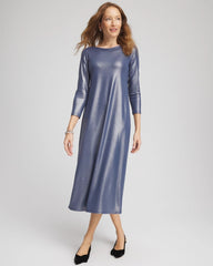 Chico's Clothing Foiled Jersey Knit Maxi Dress