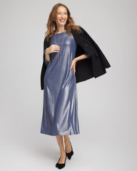 Chico's Clothing Foiled Jersey Knit Maxi Dress