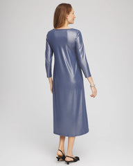 Chico's Clothing Foiled Jersey Knit Maxi Dress