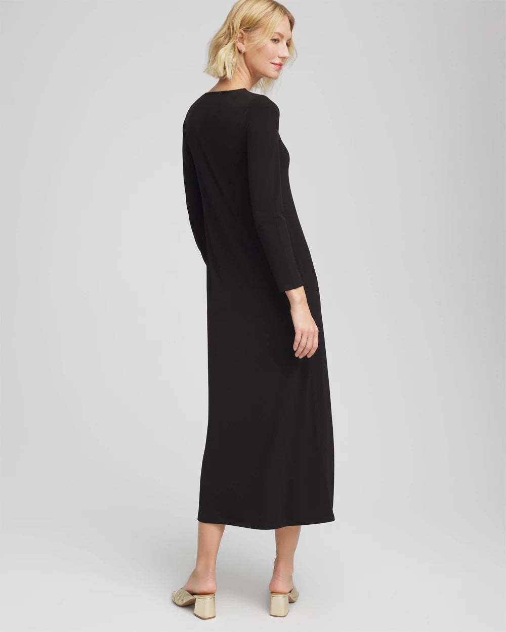 Chico's Clothing Embellished Column Maxi Dress